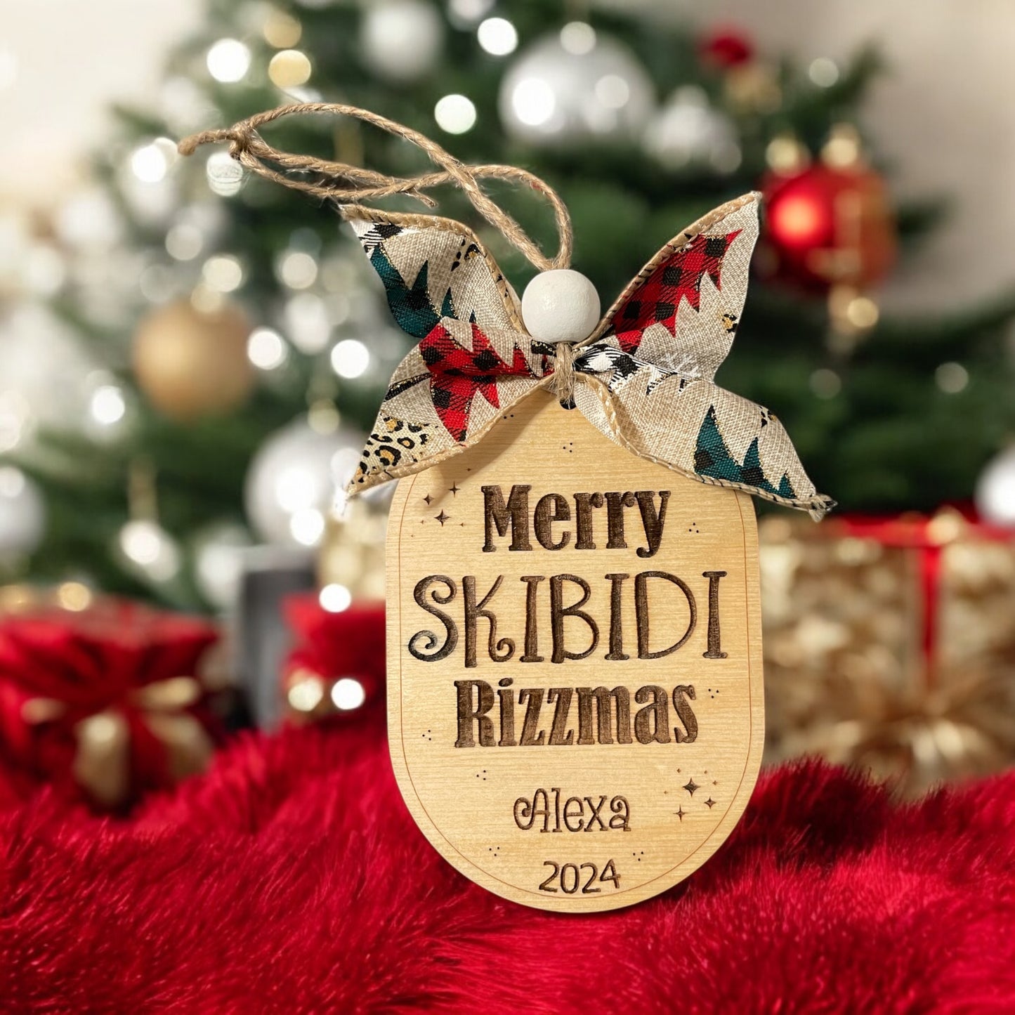 Merry Skibidi Rizzmas Ornament