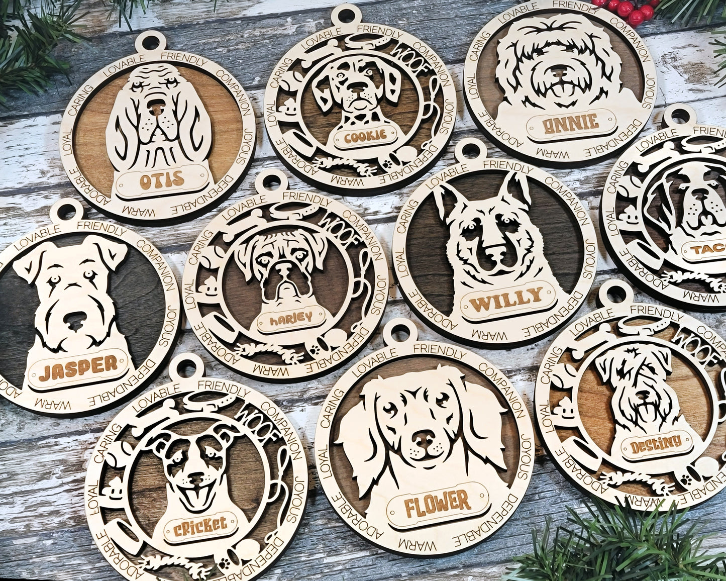 Customized Dog Ornament