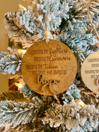Hope Cancer Ornament