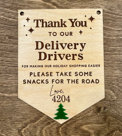 Thank You Delivery Drivers